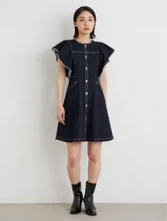 LILY BROWN ツイードミニワンピース　FREE ブラック 宮脇咲良コラボ LILY BROWN × 宮脇咲良】宮脇咲良をスぺシャルモデルに迎えた年間