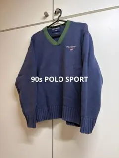 90s vintage POLO SPORT コットンニット