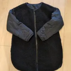 ボアキルティングジャケット ブラック