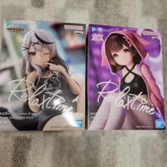 ホロライブ　リラックスタイム　 ロボ子さん 沙花叉クロヱ フィギュア　2点