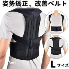 猫背矯正ベルト 男女兼用　肩凝り 腰痛改善 背筋 姿勢矯正 Lサイズ