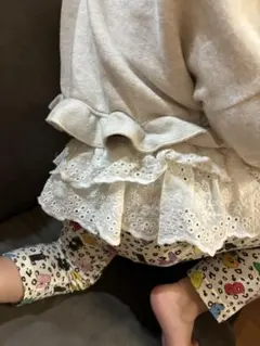 レーススカート　ベビー　重ね着　12-18M