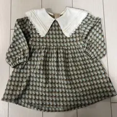 モイモルン　花柄コットンワンピース 90cm