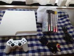 PS3 本体 CECH-3000A 白 ソフト5本