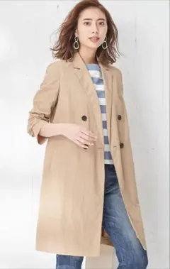 icb オンワード樫山　雑誌VERY掲載 ベージュ トレンチコート