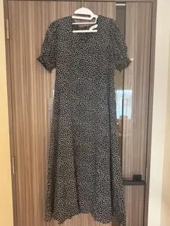 chill k-k/韓国風ドットロングワンピース