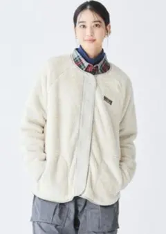 グレー フリースジャケット