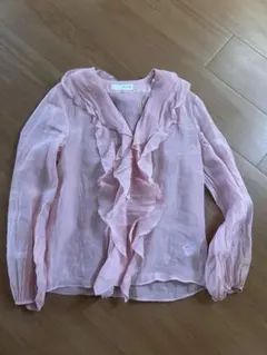 ZARA フリルブラウス ピンク XSのサムネイル