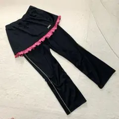 プリンス リバーシブル スカート付き ロングパンツ ブラック M