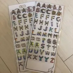 トイストーリー　アルファベット　2枚シールセット