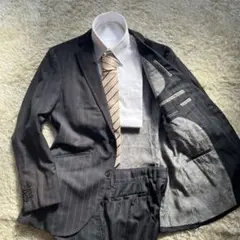 ユニバーサルランゲージ セットアップ スーツ S〜M位 チャコール ゼニア生地