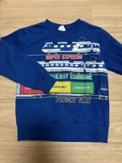 列車デザイン トレーナー 青