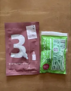 フェイスパック　ナンバーズイン　3番　ミント　フロス&ピック　ミント風味のサムネイル