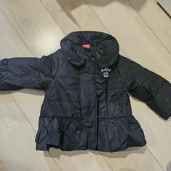 Baby Doll フリル付きダウンコート 90cm 黒