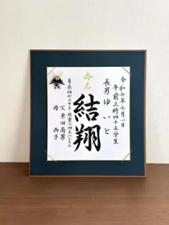 【命名書】　オーダー　※お七夜までにお届け可能　⭐︎水引兜付き