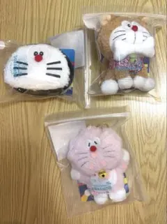 100%ドラえもん ぬいぐるみキーチェーン 桜 おにぎり 柴犬 おすもう 4