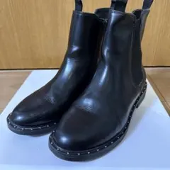 ZARA kids ブラック　サイドゴアスタッズブーツ サイズ36
