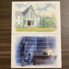 名探偵コナン　コナン展　水彩美術ポストカードセットA　毛利蘭 工藤新一 コナン