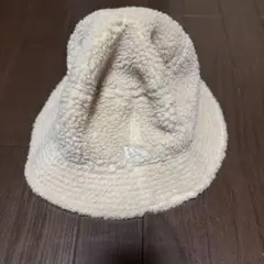 NEW ERA フリースバケットハット S/M クリーム色