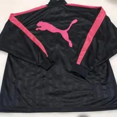 PUMA プーマ　プージャー　トラックジャケット　ブラック　ピンク　サイズXO