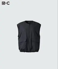 【新品未開封】ユニクロC　フルジップベスト　ブラック　XL　UNIQLOC 2025年最新】ユニクロc ベストの人気アイテム - メルカリ