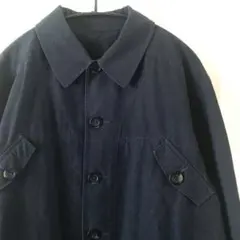 ステンカラーコート l ネイビー