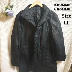 【オシャレ☆D.HOMME A HOMME】黒　内側キルティングジャケット　LLのサムネイル
