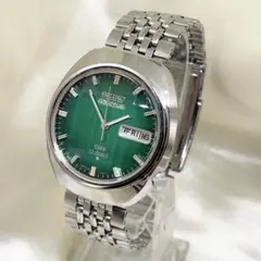 169/稼働 セイコー アクタス 7019-7350 9面 カットガラス 自動巻