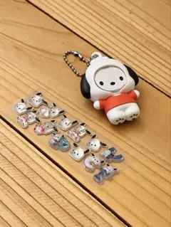ポチャッコ ボンボンドロップシール フォトフレームマスコット