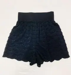 ジネス　ブラック　レース　ドット柄　ショートパンツのサムネイル