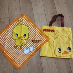 日清　チキンラーメン　ひよこちゃん　バンダナ&トートバッグ