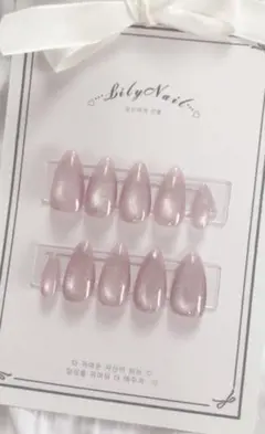 07 ネイルチップ 量産 ちゅるん 韓国 大人可愛い マグネット ワンホン