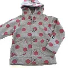 nino 裏起毛パーカー 120 ピンクドット