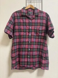 ［Christian Dior］ 半袖シャツ　チェック　M Y4553