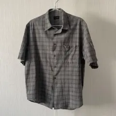 green label relaxing 半袖チェックシャツ