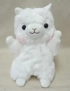 新品mm★アミューズ アルパカッソ　ハンドパペット　しろちゃん（ぬいぐるみ