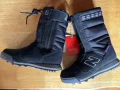 ぎ*ん様 New Balance キッズブーツ スノーブーツ 18㎝ ブラック