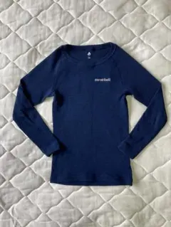 キッズ　120　モンベル　ジオライン M.W. 中厚手　ラウンドネックシャツ