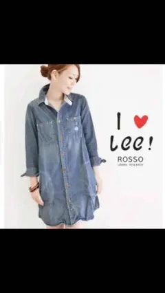 【Lee】デニムシャツワンピ