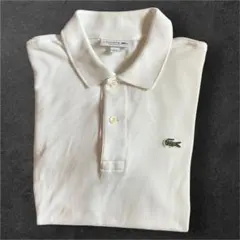 LACOSTE ラコステ 長袖ポロシャツ ホワイト CLASSIC FIT