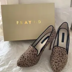 FRAYI.D 厚底 レオパード ハラコパンプス