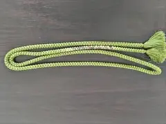 緑色の房付き帯締め