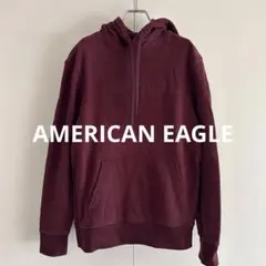 アメリカンイーグル ボックスロゴ スウェットパーカー フーディー XS 古着