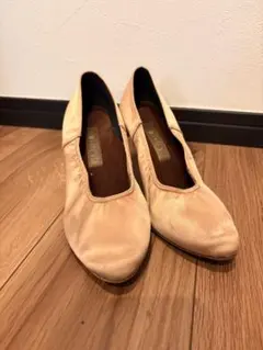 チャコット 社交ダンス スタンダード24cm 幅広（W） サテン ベージュのサムネイル