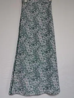 FRAY I.D　グリーン　花柄　ロングスカート