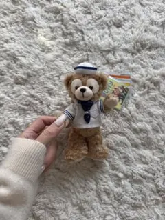 ダッフィー セーラー服 ぬいぐるみバッジ　キーホルダー