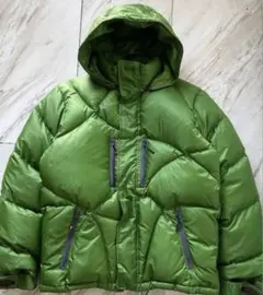 OAKLEYグリーンダウンジャケット フード付き