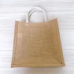 ジュート素材　トートバッグ　ナチュラル　天然素材
