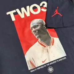 NIKE JORDAN TWO3 JUMPMAN ジョーダン 濃紺 Tシャツ