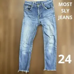 MOST SLY JEANS ライトブルー スキニーデニム 24サイズのサムネイル